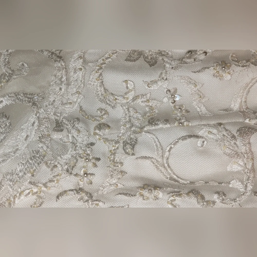 Nina Canacci Ivory Embroidered Wedding Dress - Picture 12 of 15